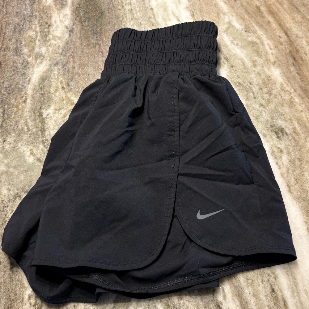 Black Nike high waisted shorts
